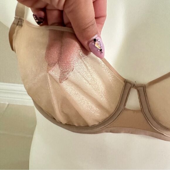 Soma sheer shape balconette in nude Sz 34DD - Picture 2 of 4